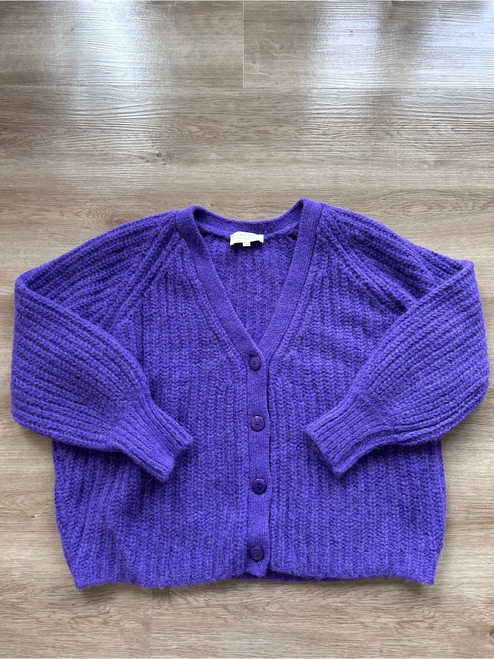 NWOT 🇫🇷 Sézane Basile Cardigan Sweater Purple